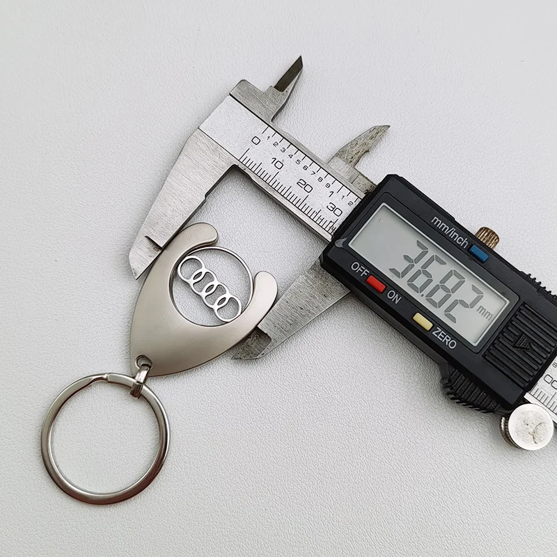 Metal Token Car Logo Keyring Keychain For Audi A1 A2 A3 A4 A5 A6 A7 A8 Q2 Q3 Q5 Q7 Q8 RS 3 4 5 6 S3 S4 S5 S6 S7 TT Accessories