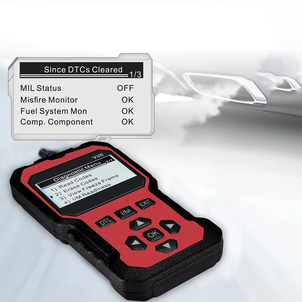 V410 OBD2 Scanner Car Fault Code Reader Engine Diagnostic Tool With Data Stream Freeze Frame Oxygen Sensor For Auto Vehicle