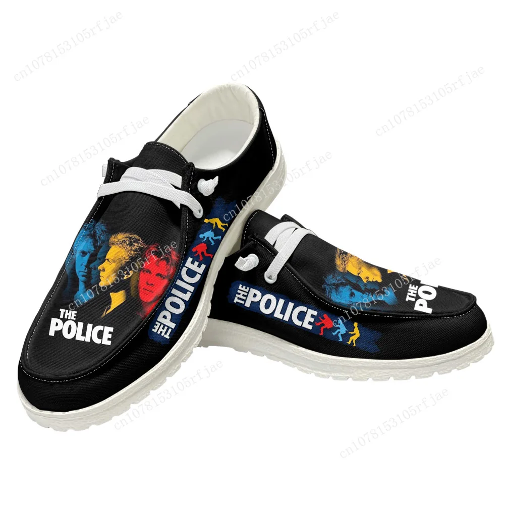 The Police Rock Band New Wave Reggae Rock Scarpe casual Uomo Donna Scarpa piatta Calzature leggere da esterno traspiranti Scarpa da coppia