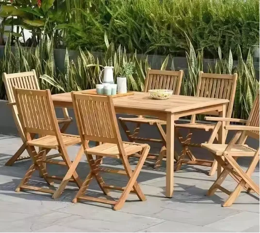 

'I Well Beauty Wholesale New Arrival Outside Wooden Furniture Resort Restaurant Garden Patio Dining Wood Outdoor Table