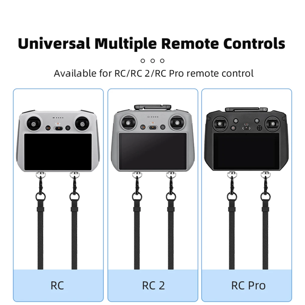 Neck Lanyard Strap Nylon Braided Shoulder Lanyard Neck Strap Compatible For DJI RC RC 2 RC Pro Mini 3 Pro Mavic 3 AIR 2S RC