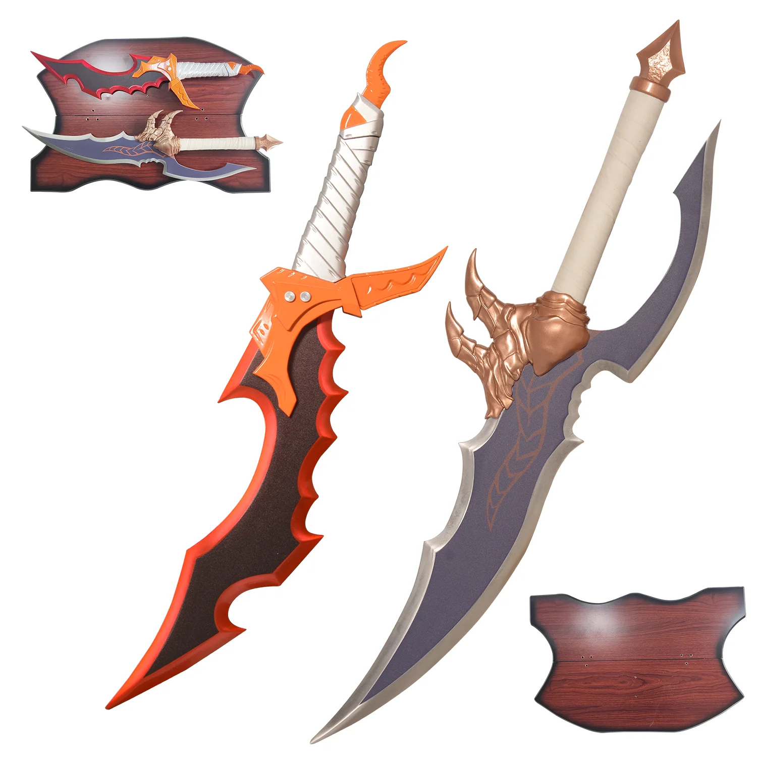 All Metal Anime Jinwoo's Sword ，Set Knight Killer and Kasaka's Venom Fang Sword for Collection, Display, Cosplay