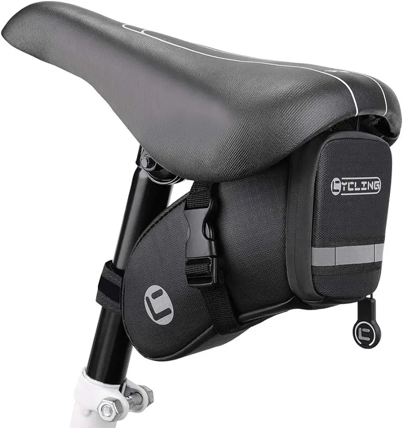 

Factory Water-resistance 0.8L Capacity Mountain Road Bicycle Saddle Tail Bag Bike Under Seat Pack for Cycling Roadbike Tools Bag