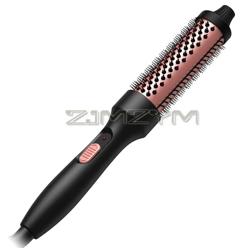 3in1 Hair Curler Roller Thermal Brush Heated Curling Iron Brush For Makes Hair Smoother Thermal Round Brush Get Natural Curls