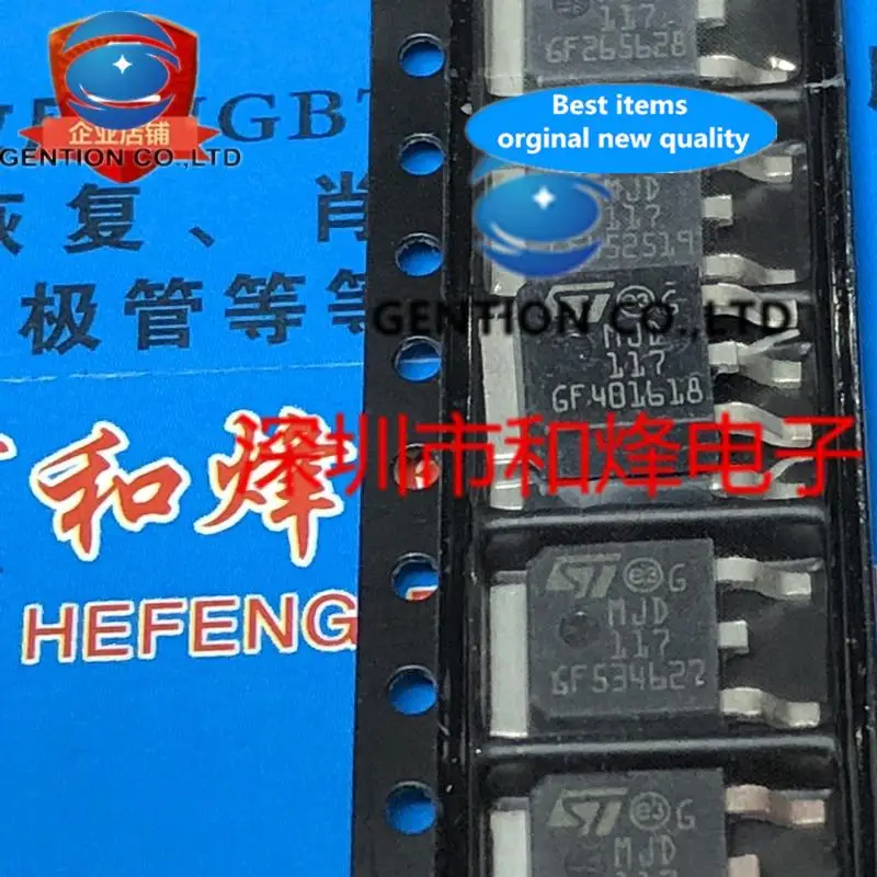 

10PCS MJD117 MJD117G i TO-252 in stock 100% new and original