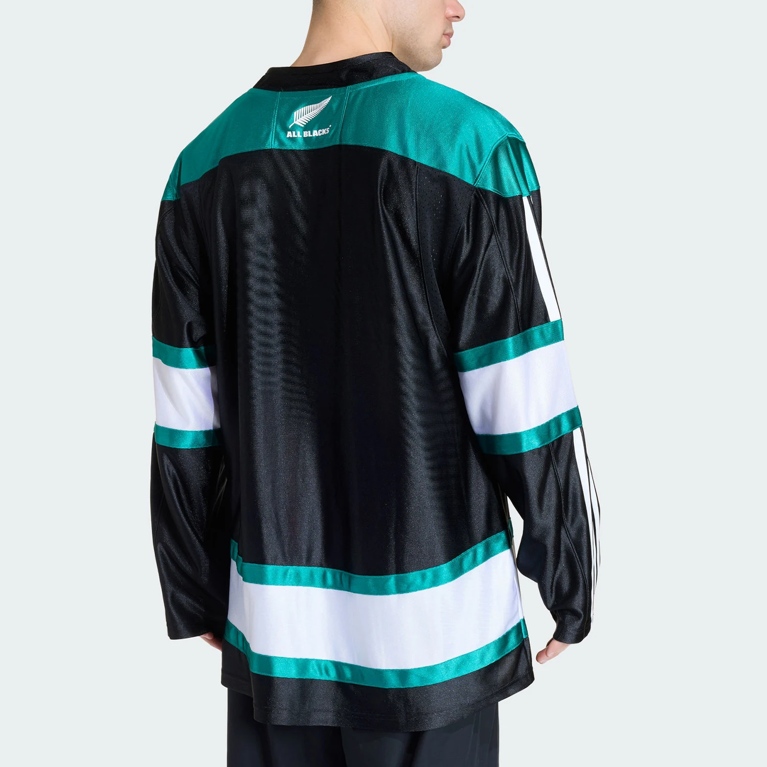 Adidas genuine new men's black green ball sports long sleeved jersey JL8045