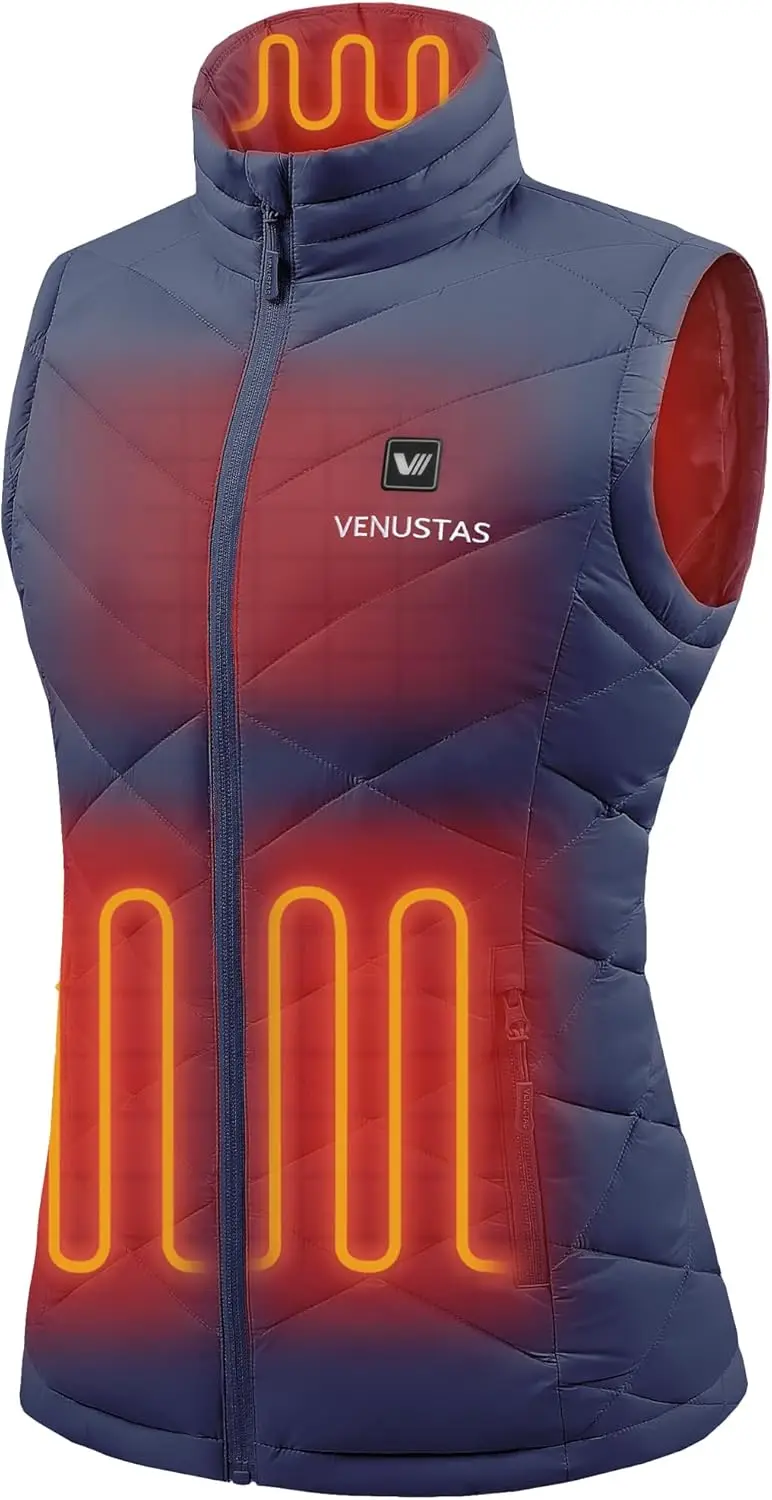 

Lightweight Heated Vest for Women, Rechargeable Battery, Warm Winter Clothing