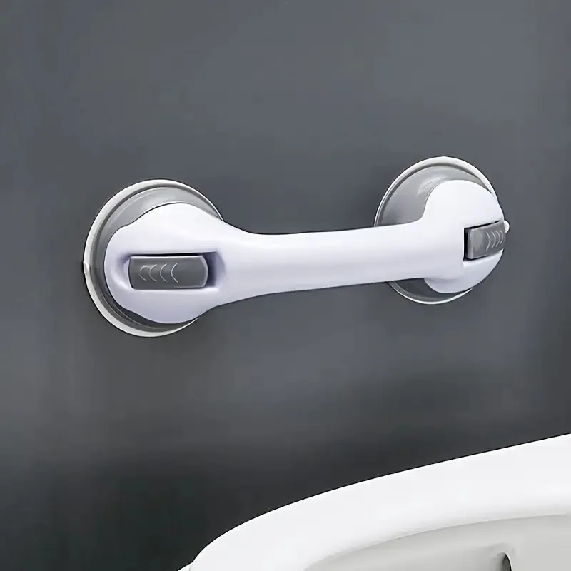 1 Grote maat 17 inch badkamerveiligheidshandgrepen: boren niet nodig, antislip en anti-drop, voetsteun en beenscheerondersteuning, ouderen