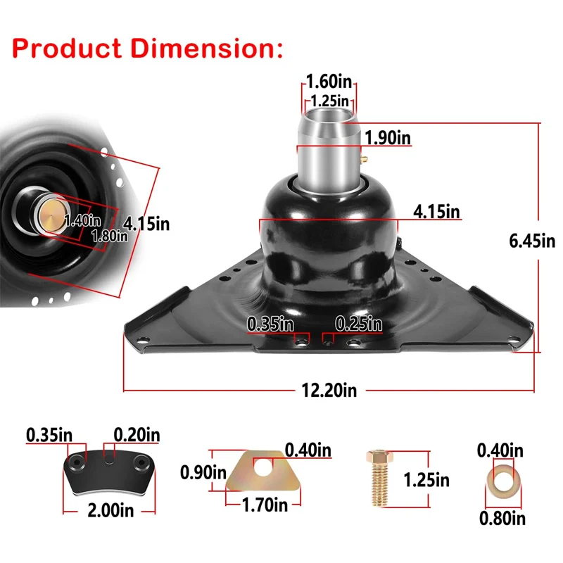 14” Engine Coupling Assembly Compatible with MerCruiser Alpha Drive V6 V8 Replacement for 18643A5 18643A7 18-2323