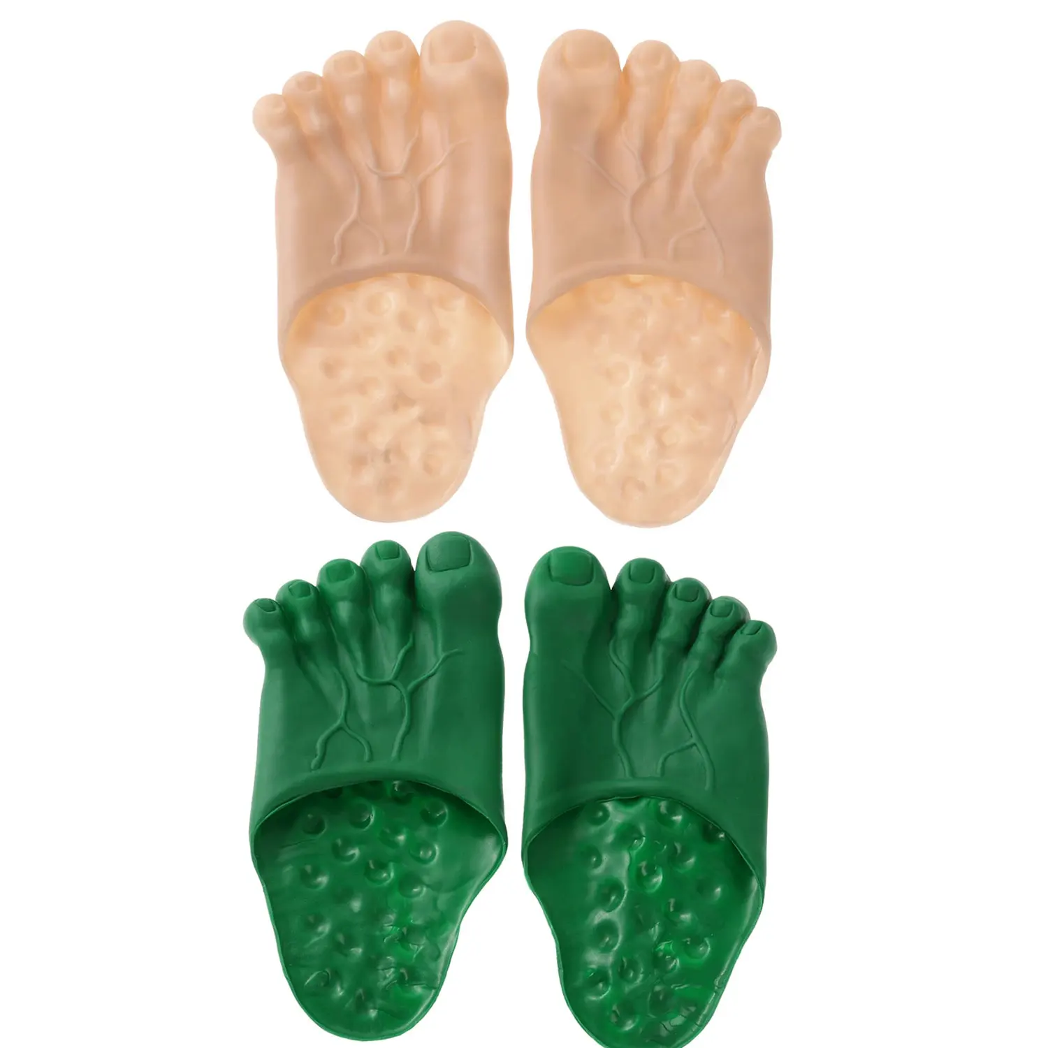 Halloween Hulk Slippers Schoenhoes Bigfoot Pincet April Fools Dag Speelgoed Maskerade Kostuum Grappige Feestaccessoires Hulk Slippers