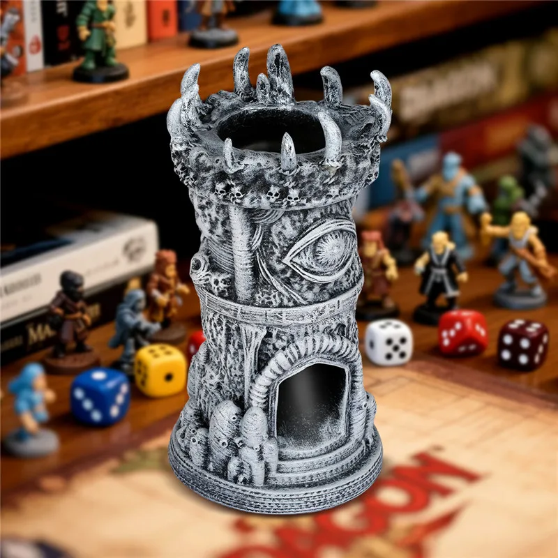

Fantasy 3D Printed Resin Cyclops Monster Dice Tower Dice Rolling Tray Tabletop RPGs Gaming Accessory Game Room Decoration