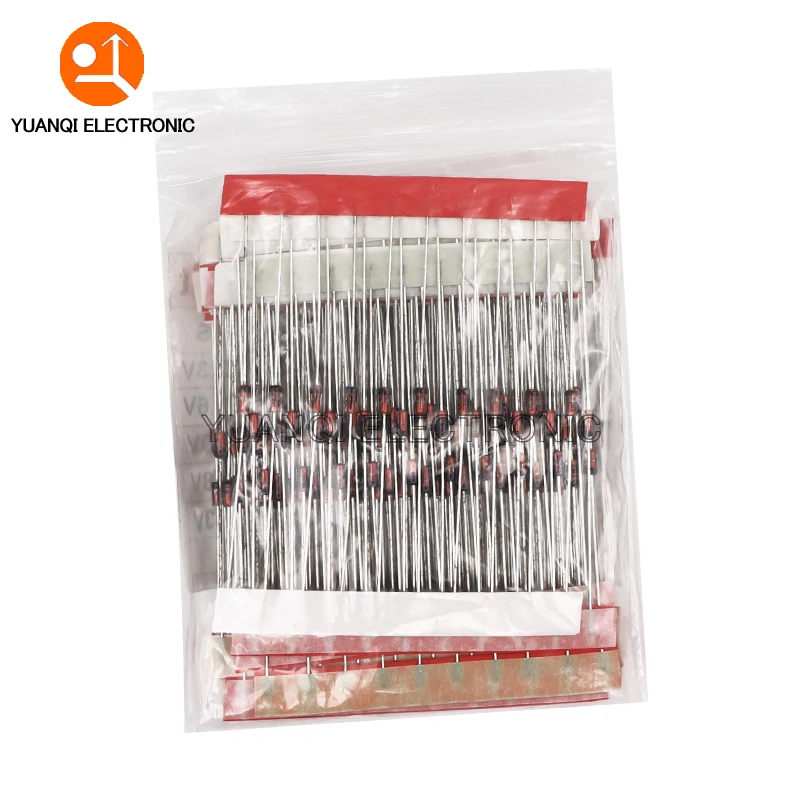 340pcs 1/2W Zener Diode Assorted Kit 0.5W 2V - 47V 34values*10pcs=340pcs BZX55C Series DIY Set