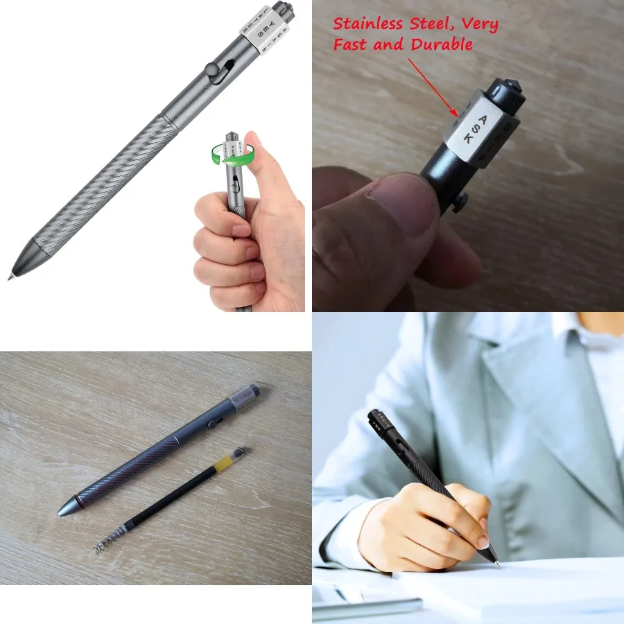 

SMOOTHERPRO Fidget Spining Bolt Action Pen Retractable Ballpoint Pen with Decision Maker Compatible with Pilot G2 Refill 0.5mm