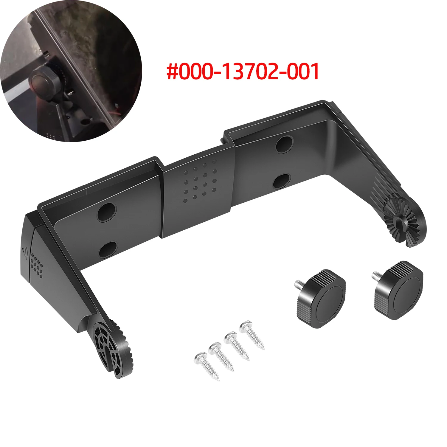 000-13702-001-マリンジンバル取り付けブラケット（ノブ付き）go9、nss7-evo3、クルーズ9、バルカン9、ゼウス3-7用（ブラック）