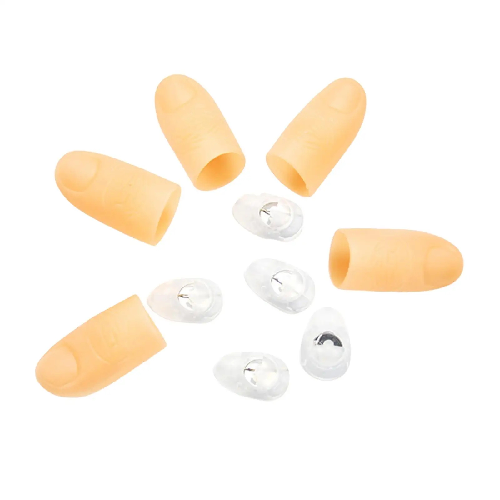 2 luci da dito a LED, punte per pollice, per spettacoli di Halloween