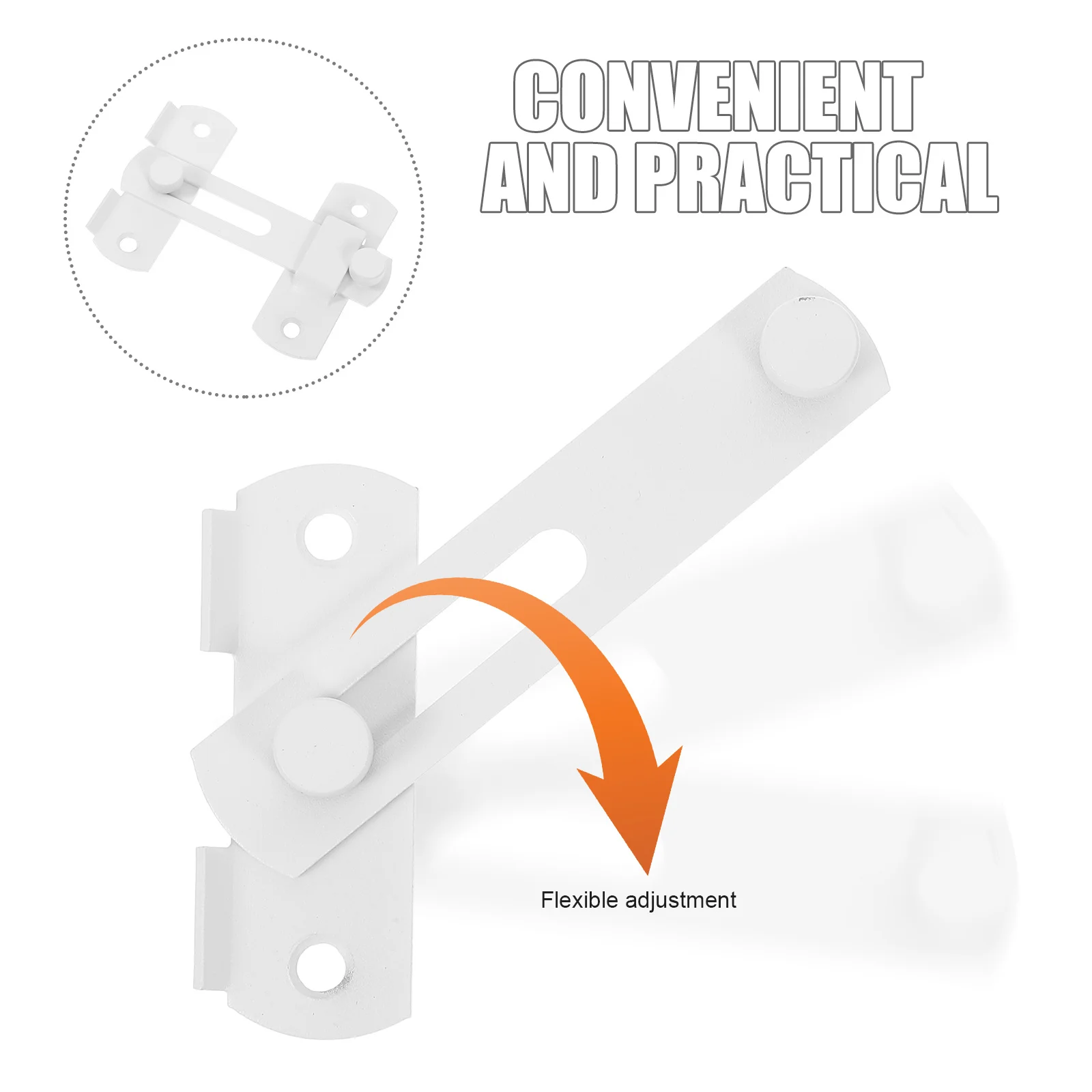Zamek zatrzaskowy ze stali nierdzewnej do użytku na zewnątrz i wewnątrz, do bram, ogrodzeń, szop, łazienek, ogrodów.