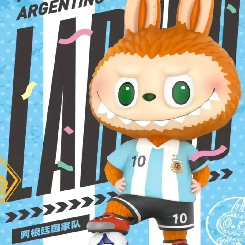 

POP MART LABUBU ASOCIACION DEL FUTBOL ARGENTINO серии слепая коробка Guess сумка оригинальные игрушки куклы милые аниме фигурки украшения подарок