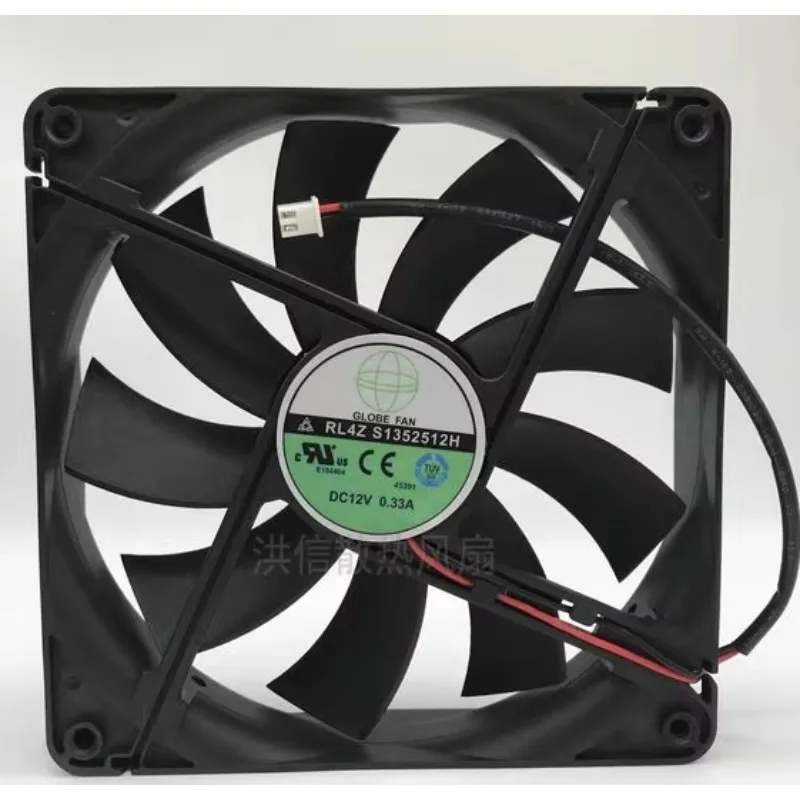 

New Cooler Fan for GLOBE FAN RL4Z S1352512H 12V 0.33A 13.5cm Chassis Power Supply Cooling Fan 135*135*25MM
