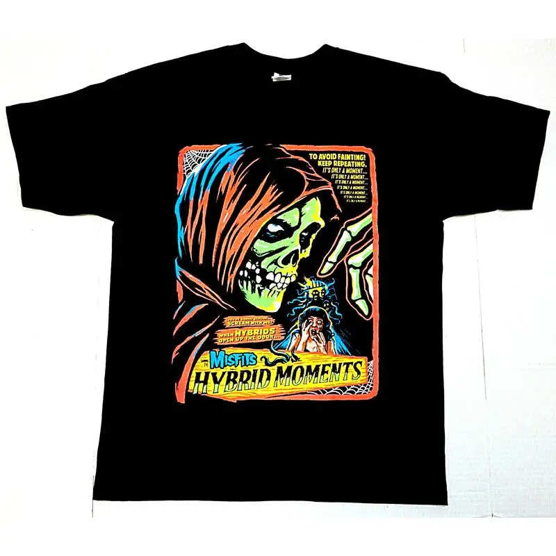 The MISFITS T-shirt Hybrid Moments Fiend Skull Danzig Horror Punk Tee Men's New