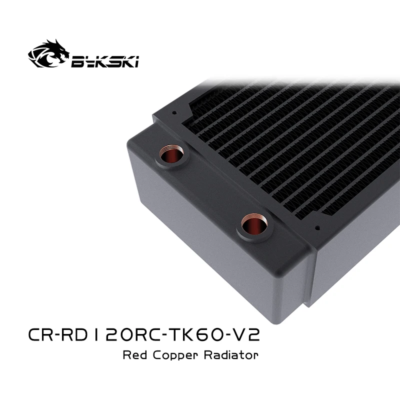 Imagem -06 - Espessura de Cobre do Radiador 120 mm 60 mm 40 mm de Bykski para Refrigerar de Água para o Ventilador de 12cm Cr-rd120rc-tk60-v2cr-rd120rc-tk-v2