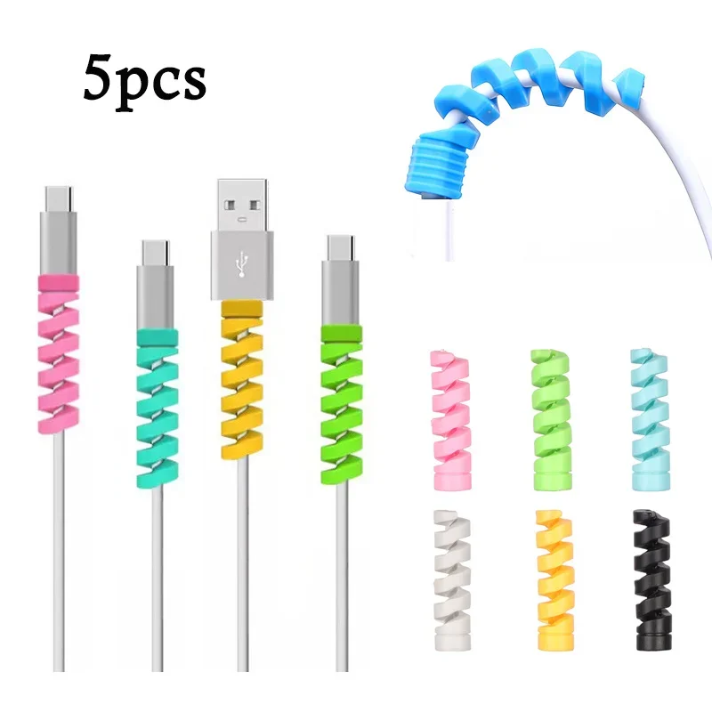 Cord Management for USB Earphone Network Cable Desktop Tidy Management Flexible Cable Winder Wire Organizer Holder