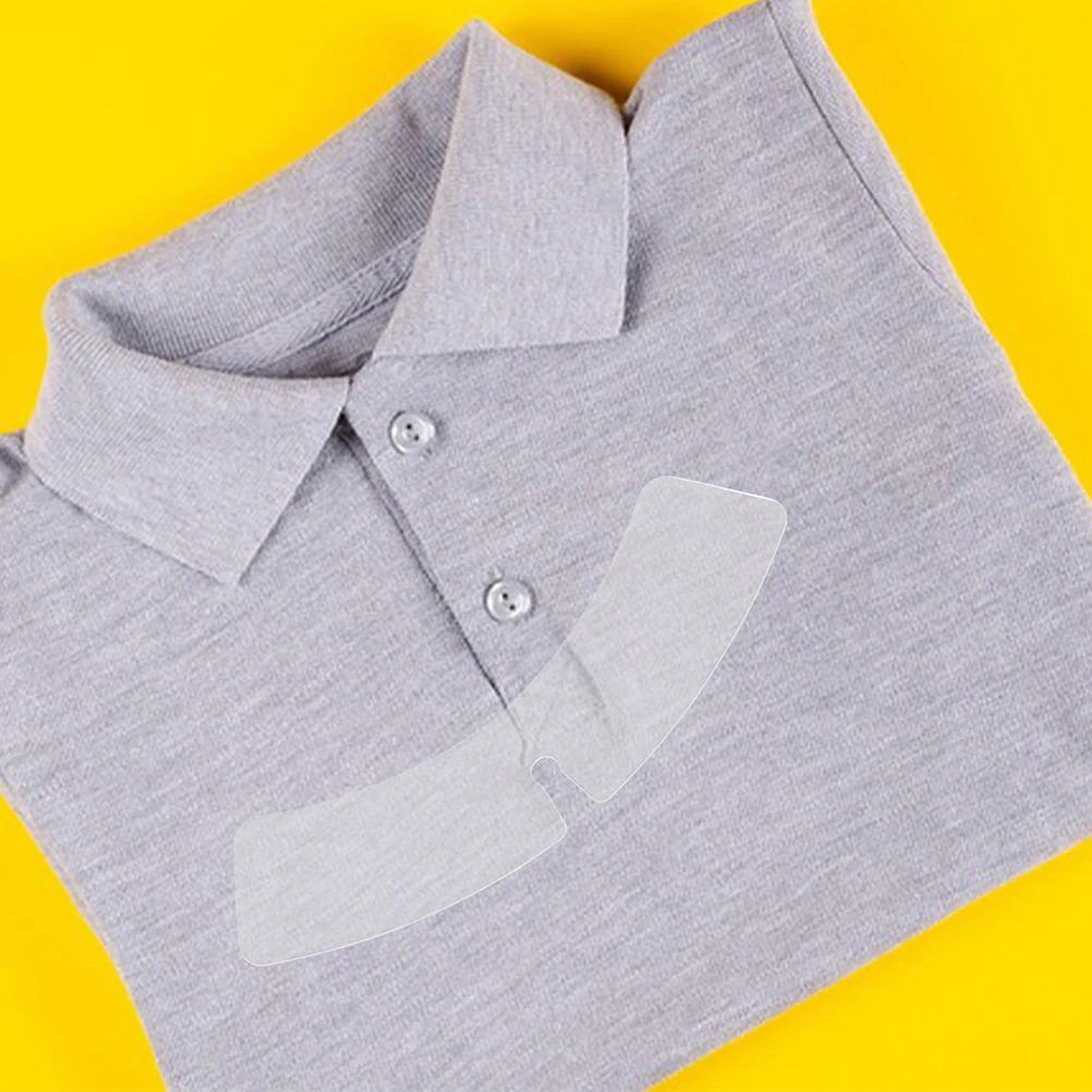200 Pezzi Inserti Trasparenti per Camicie, Supporti Anti-Piega Riutilizzabili per Colletti di Camicie da Uomo e Uniformi