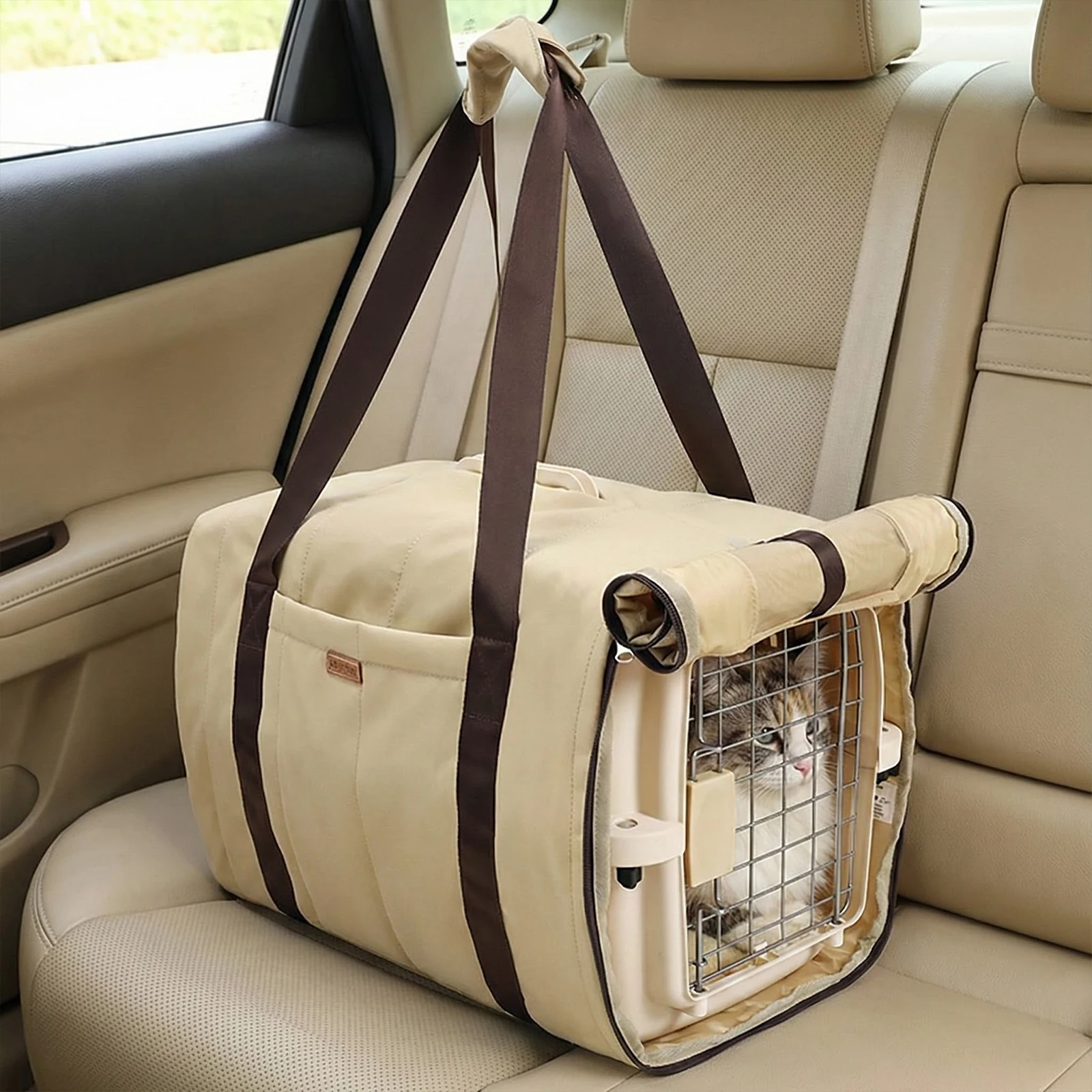 

Portable Shoulder Handbag Dog Bag Lightweight Cat Carrier Breathable Handbag Fashion Dog One-shoulder Bag Pet Travel Handbag