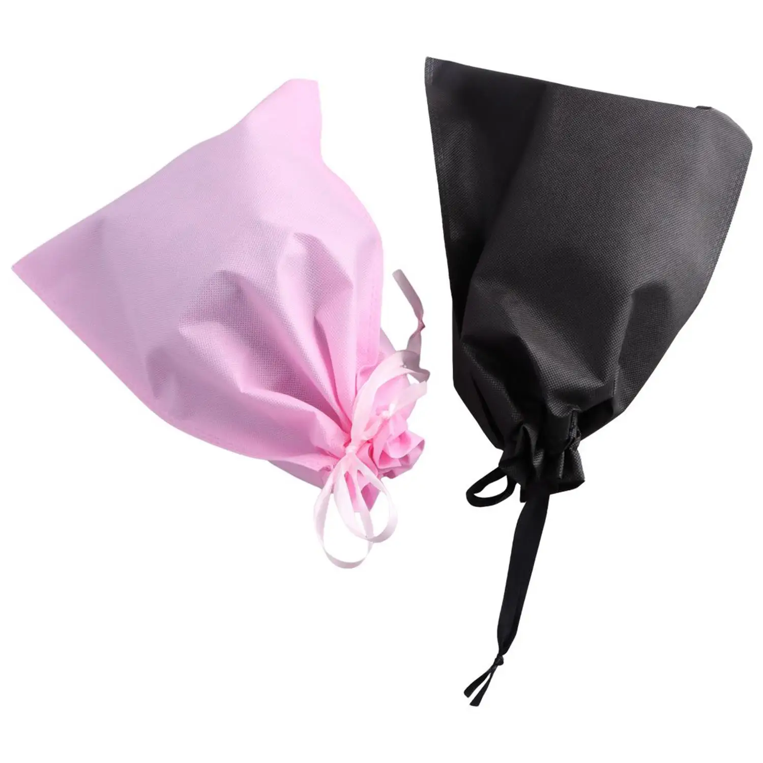 Non Woven Bag Non-woven Drawstring Bags Cloth Storage Bags Shoe Container Storage Dust Proof Bags For Shoes 5pcs