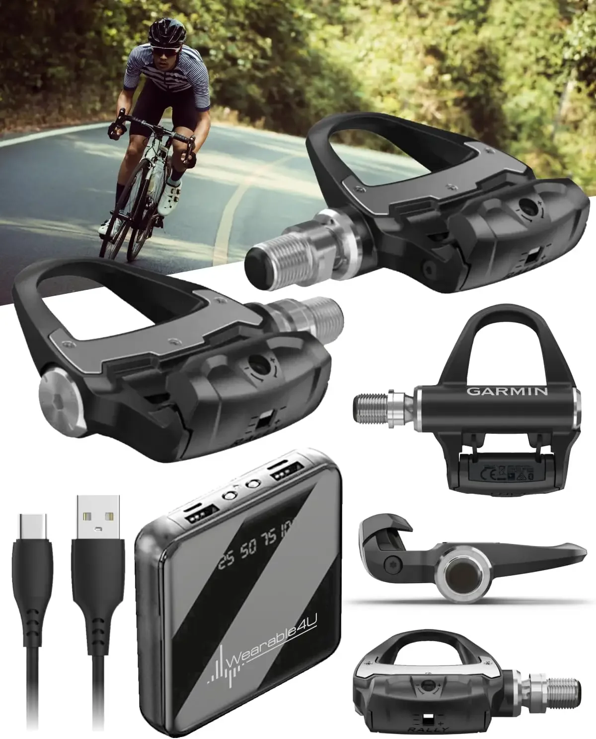 

Cadence Measurement, Сompatible with Shimano, Easy Installation, Upgradeable to Dual-Sensing w/Wearable4U PBank Bundle
