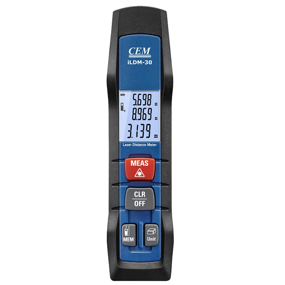CEM iLDM-30 98ft/30m Stifttyp-Laser-Entfernungsmessung mit Bluetooth 4.0 APP-Unterstützung in Stiftform