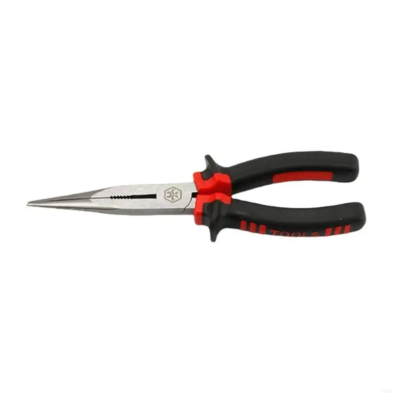 Compact 6/8Inch Needle Nose Pliers High Strength Steel Long Nose Pliers with Spring Loaded for Detailed Crafting Project