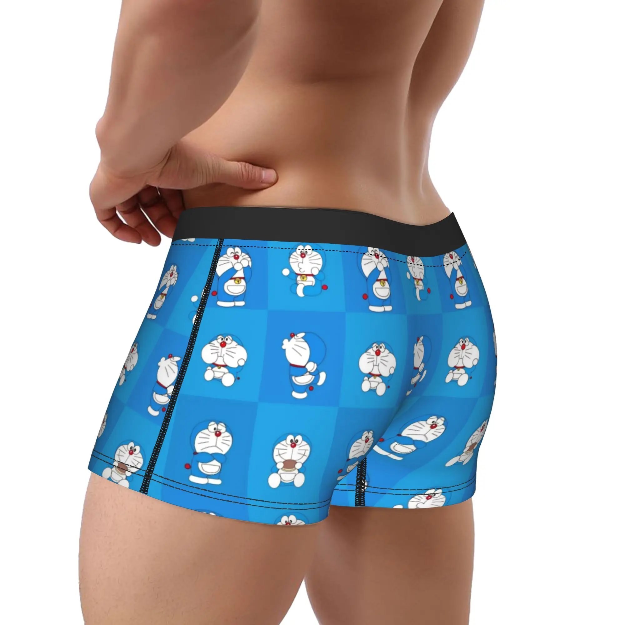 Funny Boxer Shorts Panties Briefs Men D-Doraemons Cartoon  Underwear  Soft Underpants for Male Plus Size