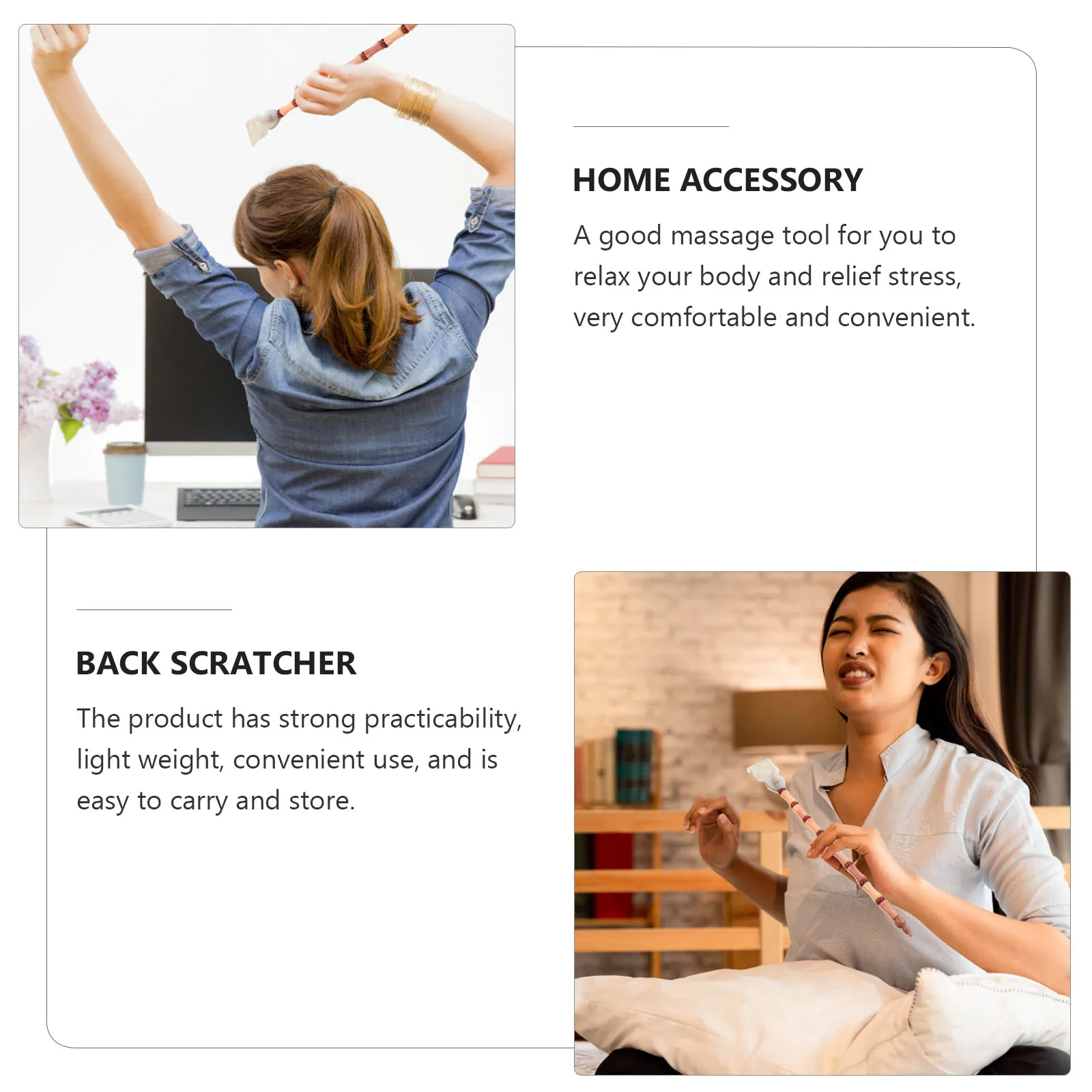 

Скребок для спины из смолы, легкий портативный дизайн для домашнего офиса, профессиональный массажер для тела, бытовой инструмент для облегчения спины