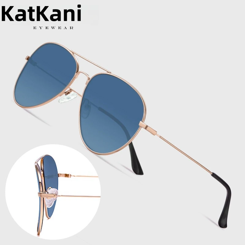 KatKani  New InnerGreen Film Coated Men's Sunglasses, Anti Glare Driving, Too Reflective Light  Yang Glasses S3025