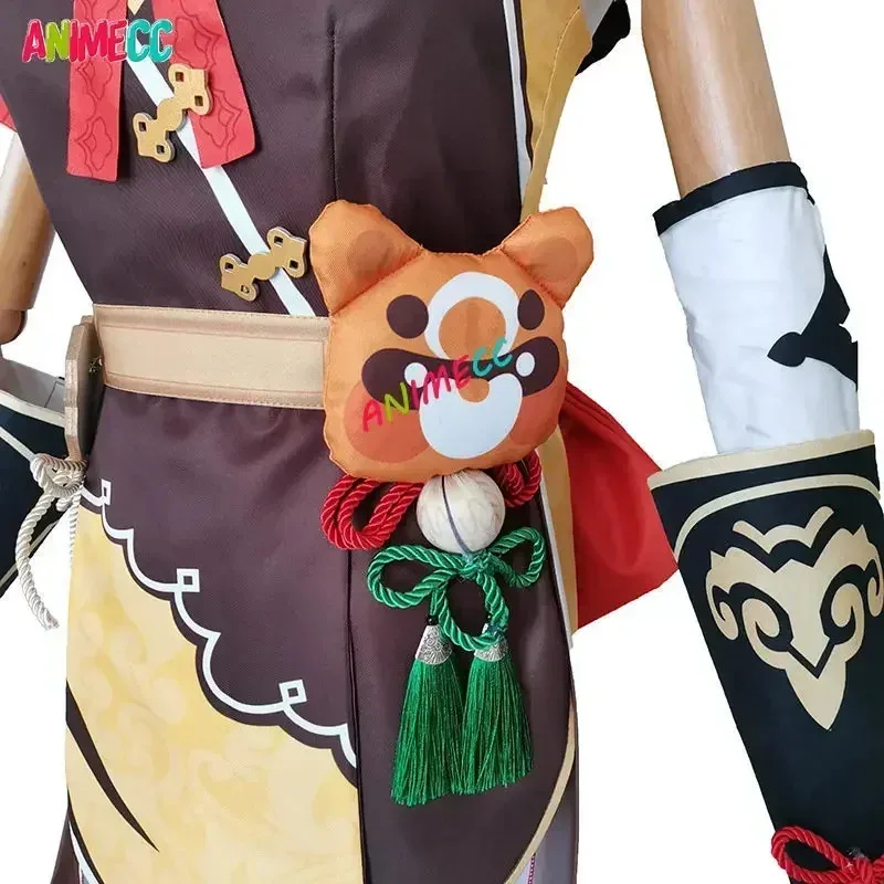 

aaa12 3ANIMECC на складе S-XL Xiangling косплей костюм парик Genshin Impact Xiang Ling аниме игра Хэллоуин наряд для женщин