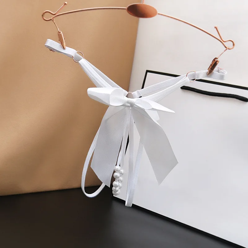 Guuoat-女性のための真珠のニッカーズを持つセクシーなひも、中空アウト、弓のネクタイ、調整可能なブタンお尻、情熱のエロティックなパンティー、ポルノナウティビキニセット、2024