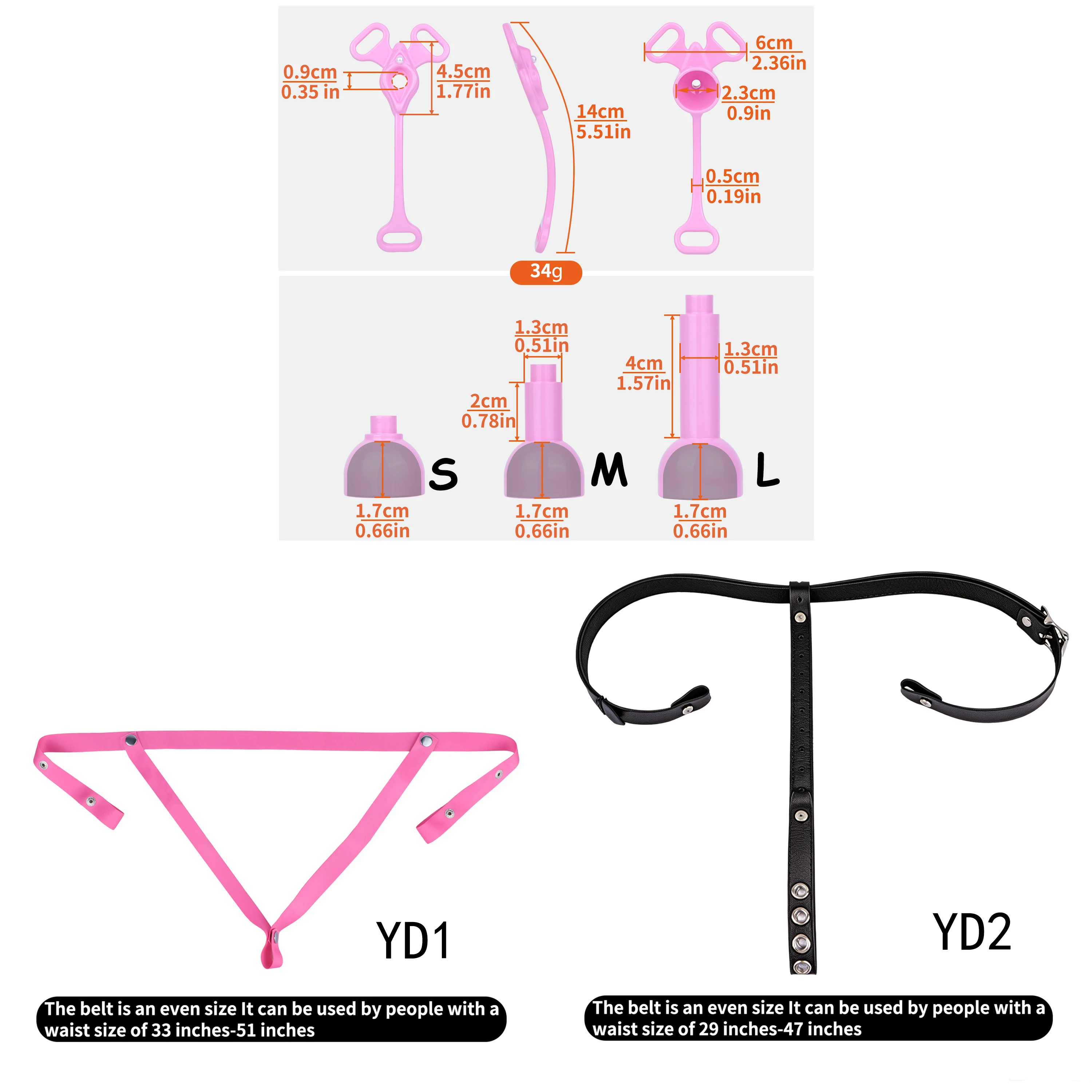 SMMQ ABS Resin Chastity Cage Imitation Vagina CB Plate Inverted Penis Cage Sissy Cock Restraint Chastity Device Urethral Lock - view 2