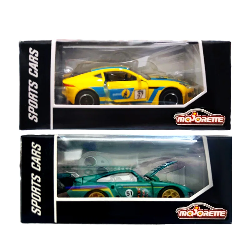 Majorette Sports Cars RWB 917 911 935 FORD GT 40 Nissan GTR Nismo Jaguar 1/64 Diecast Model Car Kids Toys Gift