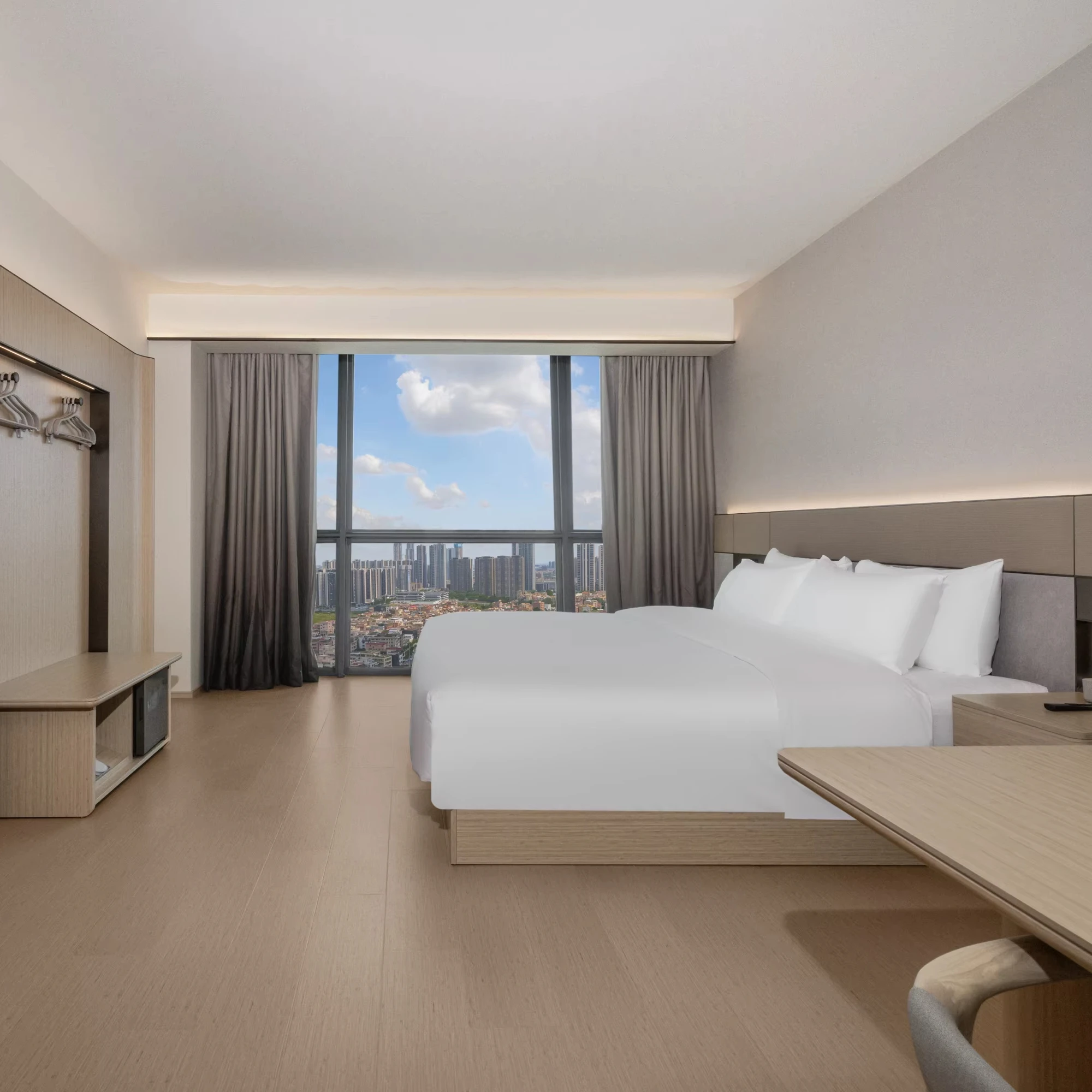 

-Five-star hotel lobby reception counter fabric furniture manufacturing service