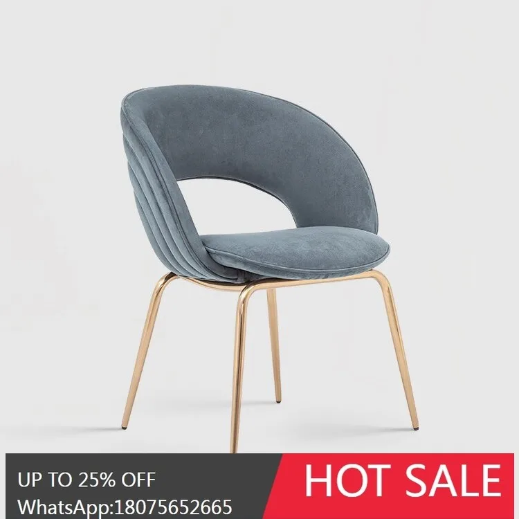 SGF Italian Minimalist Rainbow Dining Chair Light Luxury Modern Minimalist High Back Chair