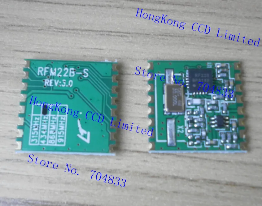 Free shipping 2pcs/lot RFM22B-S2 433Mhz 868Mhz 915Mhz 20dBm radio frequency transceiver module RFM22B 433Mhz