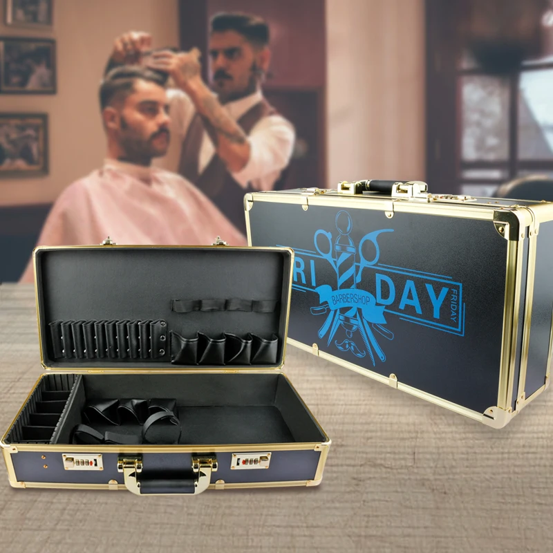 Hair Salon Hairdresser Hairdressing Toolbox Hairdressing Storage Box Scissors Electric Push Scissors Oil Head Password Handbag