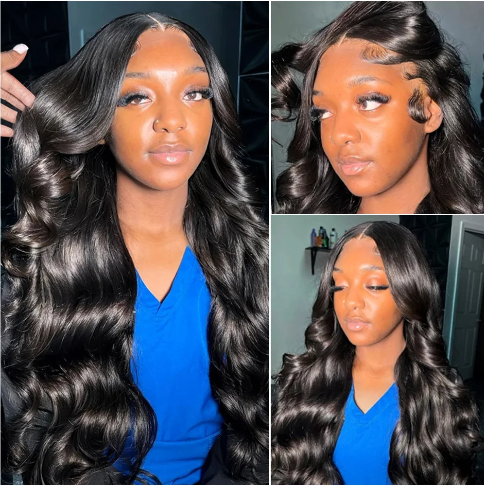 30 38 Zoll Körperwelle 13x6 HD Transparente Spitze Frontal Perücke Brasilianische 5x5 Verschluss Glueless Lace Front menschliches Haar Perücken Für Frauen