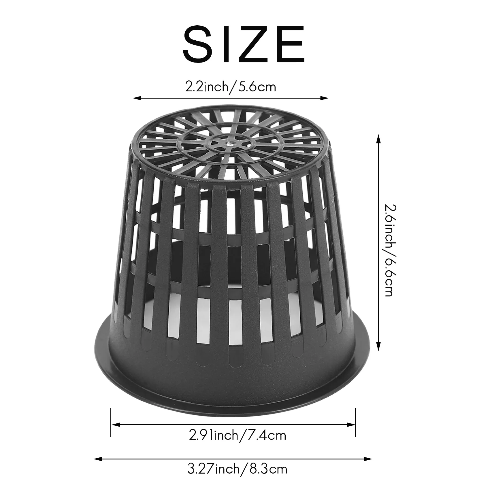 Hot 45 Pieces Hydroponic Net Pots, Plastic Net Pot for Garden Balcony Hydroponics and Soilless Culture (8Cm)