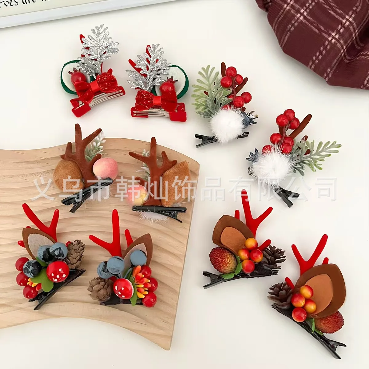 Christmas Headgear Christmas Antlers Hairpin Dragon Horn Headband Children's Headband Dress Up Hairpin Pinzas Para El Cabello