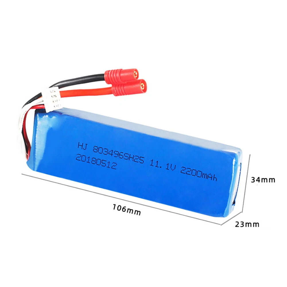 Bateria 3s 11,1 V 2200 mah Bateria Lipo803496 Dla Bayangtoys X16 X21 X22 części zamienne do quadcoptera zdalnie sterowanego akumulator o dużej