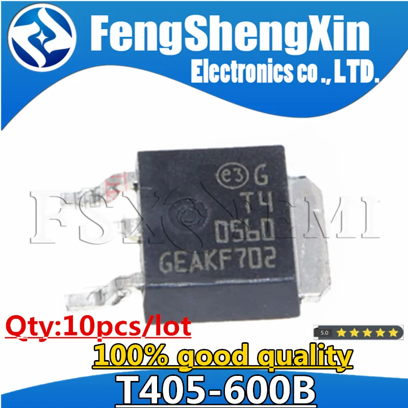 

10PCS T405-600B TO-252 T405-600 405-600B T40560 Triac 4 Amp 600 Volt fast delivery