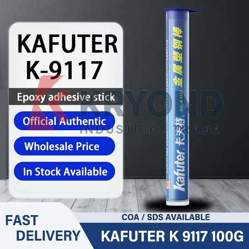 kafuter-k-9117-100g-selante-epoxi-vara-reparacao-de-fundicao-composto-ligacao-metal-ferro-aco-inoxidavel-com-preenchimento-de-metal-industrial