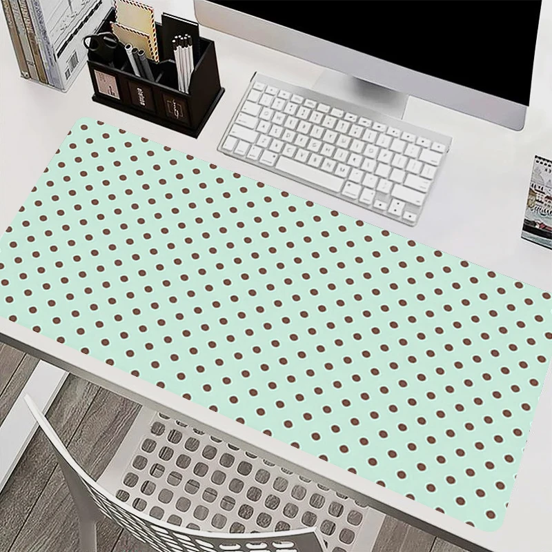 Mouse Pads Minimalist Computer Accessories Grid wave dot stripe Mousepad low saturation Keyboard Mat kawaii Gaming Mouse Mats