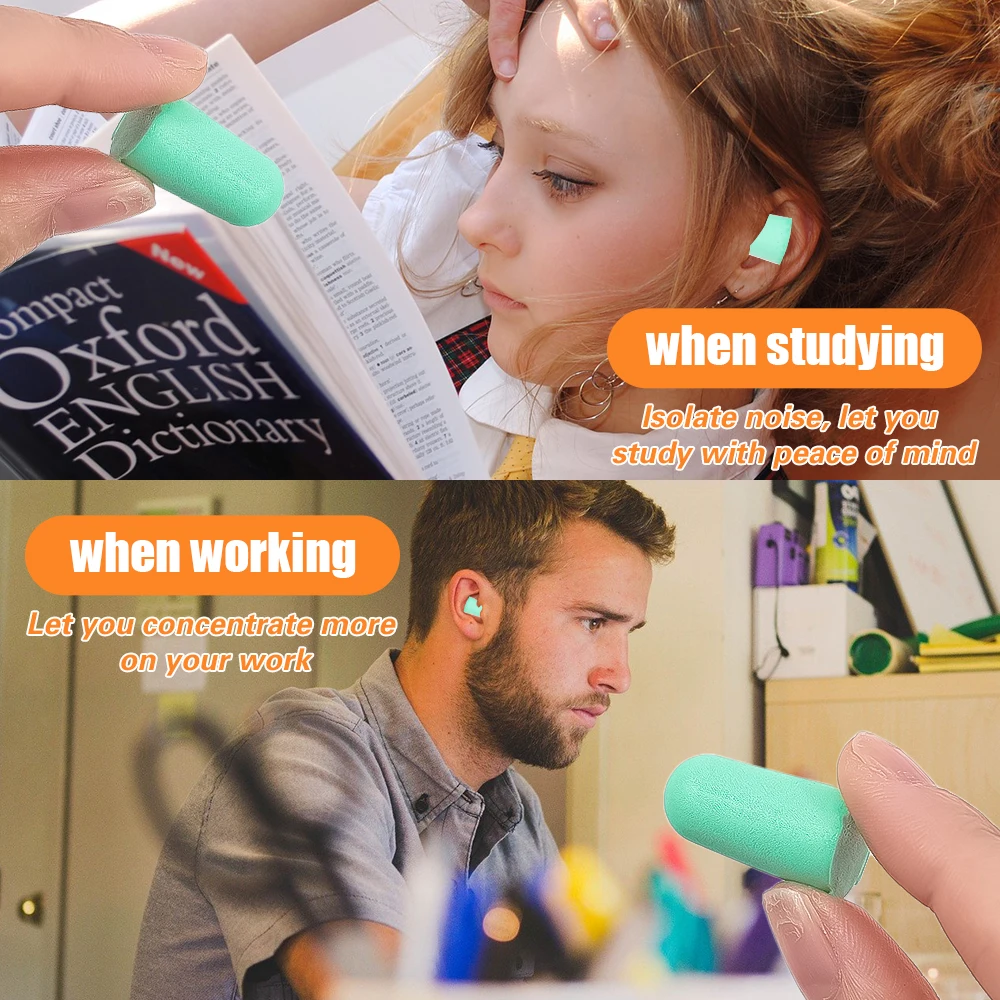 Travel Sleeping Soundproof Earplugs For Sleep Special Mute Soft Slow Rebound Anti-Noise Protection Ear Plug Silent Earplug